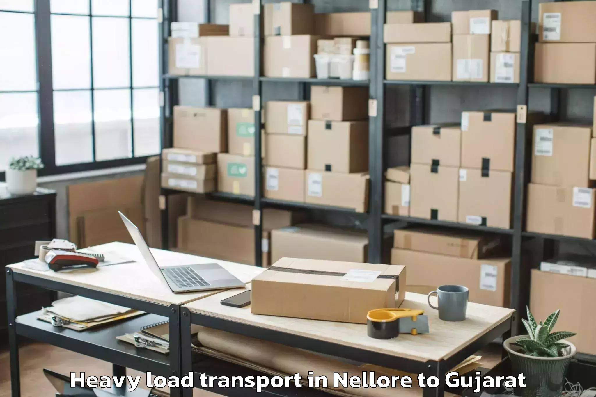 Quality Nellore to Marwadi University Rajkot Heavy Load Transport